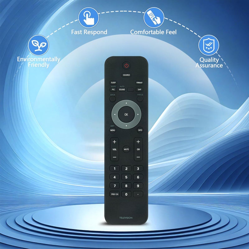 Beyution New TV Remote for Philips TV 32PFL3504D/F7 19PFL3504D 32PFL3514D 22PFL3504 32PFL3504D/F7 19PFL3504D/F7 42PFL3704D/F7 22PFL3504D/F7 32PFL3514D/F7 42PFL7603 42PFL7603D/27 47PFL7603 42PFL7603 - Image 4